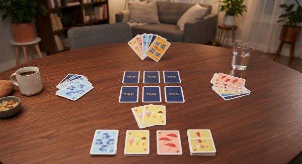 Découvrez trio : un jeu passionnant de déduction et mémoire